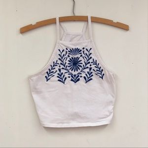 PacSun Embroidered Crop Top